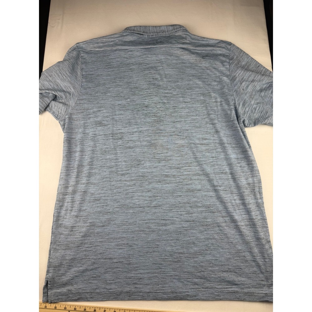 Travis Mathew Polo XL Blue Pacific Dunes Space Dye Heathered Golf Shirt - Picture 5 of 5